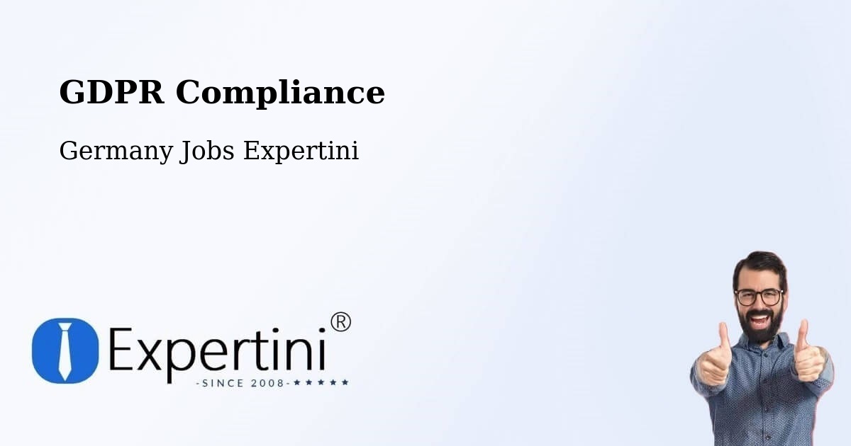 EU GDPR Compliance Statement – Verden - Germany Jobs Expertini